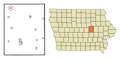 Location of Lincoln, Iowa