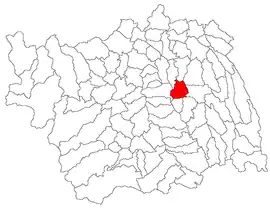 Location in Bacău County