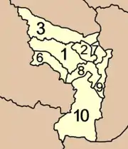 Map of subdistricts