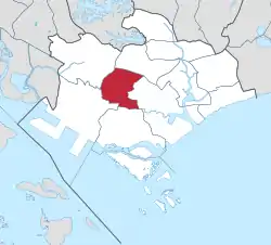 Location of Tanglin in Central Region