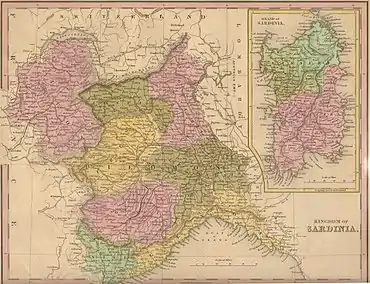 The Savoyard state in 1839