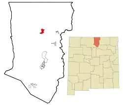 Location of Questa, New Mexico