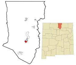 Location of Ranchos de Taos, New Mexico