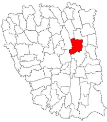 Location in Galați County