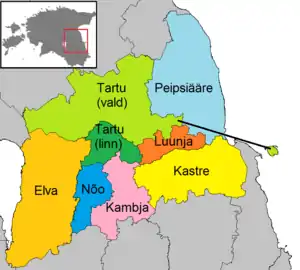 Municipalities of Tartu County