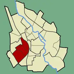 Location of Tammelinn in Tartu.