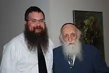 Shais Taub (left) and Abraham J. Twerski in Pittsburgh, 2011