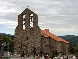 The parish church of Saint-Jean L'Évangéliste, in Taulis