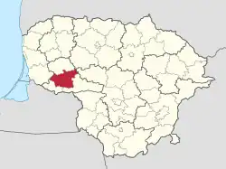 Location in Lithuania