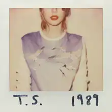 Cover artwork of Taylor Swift's album 1989, showing a cropped photograph of Swift that shows her face cut off at the eyes