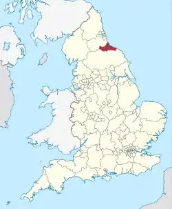 Location of Tees Valley