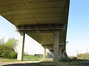 The northern piers of the viaduct