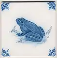 Old Dutch tile from Friesland