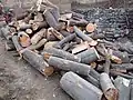 Forest converted to logs