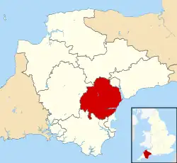 Teignbridge shown within Devon