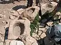 Stone troughs at the well of Maon