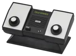 The original Atari Pong home console, labeled with Sears' "Tele-games" brand