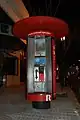 A Mundo-R telephone booth in Vigo.
