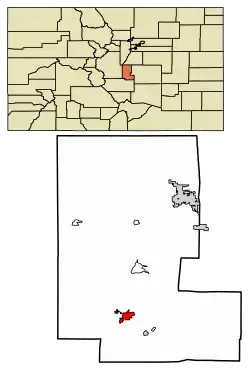 Location of the City of Cripple Creek in Teller County, Colorado.