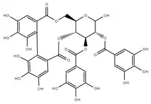 Chemical structure of Tellimagrandin I