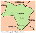 Map of Temerin municipality
