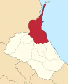 Location in the Dagestan Oblast