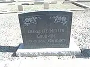 The grave site of Charlotte Josephine Mullen Goodwin (1884–1973).