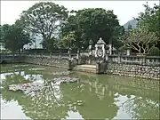 Half-moon Lake in Emperor Đinh Temple