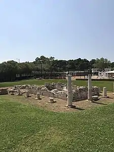 The Temple of Apollo Zoster after landscaping and drainage works, Vouliagmeni, Attica