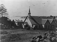 The temporary St Paul's building photographed in the 1880s.