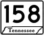 State Route 158 marker