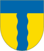 Unofficial Finnish coat of arms of Terijoki, designed by Heikki Toivola and taken into use in 1956.