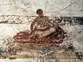 Erotic wall painting. Suburban baths, Pompeii.