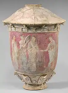 Centuripe vase (Hellenistic); c.300-100 BC; ceramic; height: 9.4 cm; Metropolitan Museum of Art
