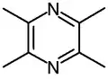 2,3,5,6-Tetramethylpyrazine (nattō, fermented cocoa beans)