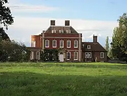 Tetworth Hall at End of Lane from Dove Road to Tetworth Hall