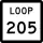 State Highway Loop 205 marker