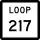 State Highway Loop 217 marker