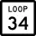 State Highway Loop 34 marker
