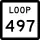 State Highway Loop 497 marker