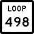 State Highway Loop 498 marker