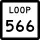 State Highway Loop 566 marker