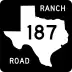Ranch to Market Road 187 marker