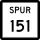 State Highway Spur 151 marker