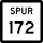 State Highway Spur 172 marker