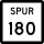 State Highway Spur 180 marker