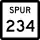 State Highway Spur 234 marker