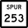 State Highway Spur 253 marker