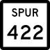 State Highway Spur 422 marker