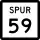 State Highway Spur 59 marker
